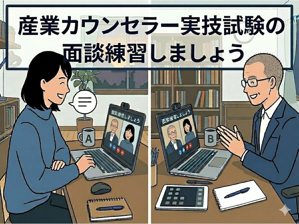 産業カウンセラー実技試験対策のクライアント役します 試験までに実践経験を積みたい方におすすめ！ イメージ1