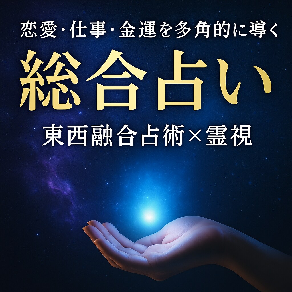東西融合占術×霊視総合鑑定であなたの未来を拓きます 恋愛・仕事・金運等の総合占いや特化した集中鑑定も対応可能です イメージ1