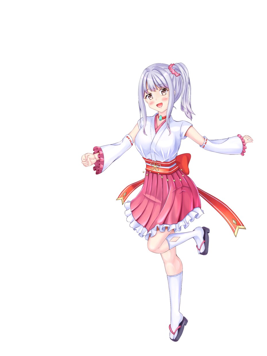 巫女風魔法使い(表情7種)立ち絵販売します すぐにTRPGなどで使える立ち絵をお求めの方にオススメ イメージ3