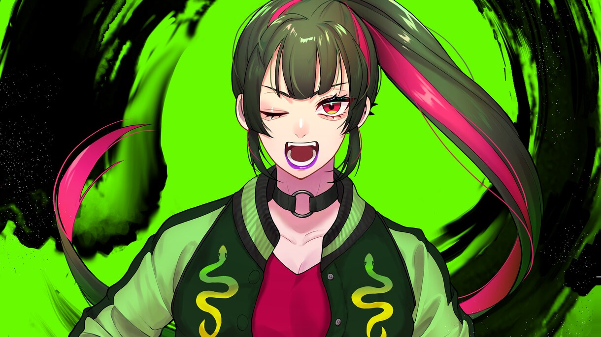 映えるアイコン・サムネイラストお描きします 派手な色味が得意です！歌ってみたやMVイラストにオススメ！ イメージ2