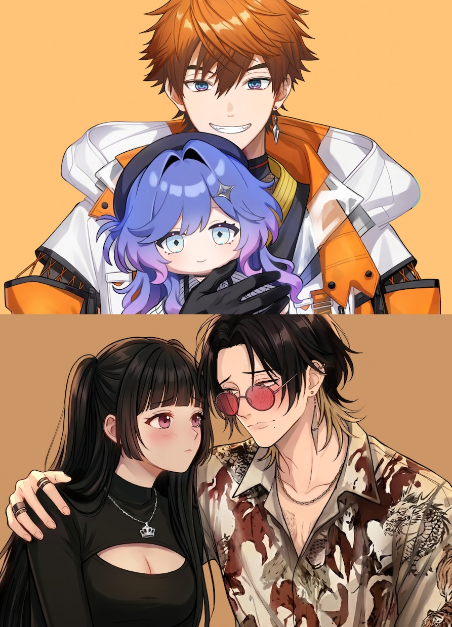 夢絵、BL・GL、ペアで絡みありイラスト描きます 観賞用、動画用、挿絵、アイコン、対応可能☆ イメージ6
