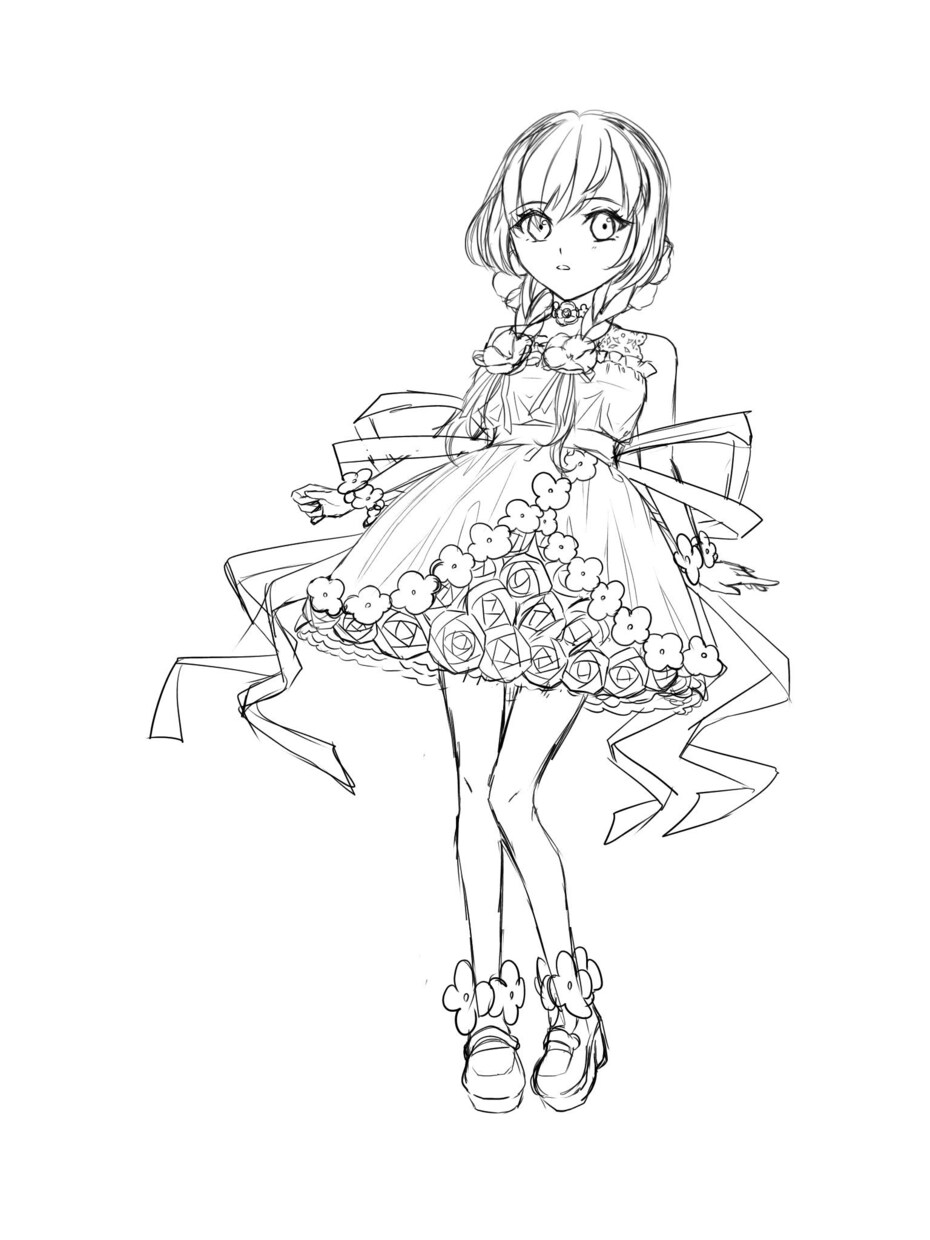 試験運用┃かわいい立ち絵やイラスト描きます 立ち絵作成から衣装デザインまで(3月以降の依頼のみ) イメージ4