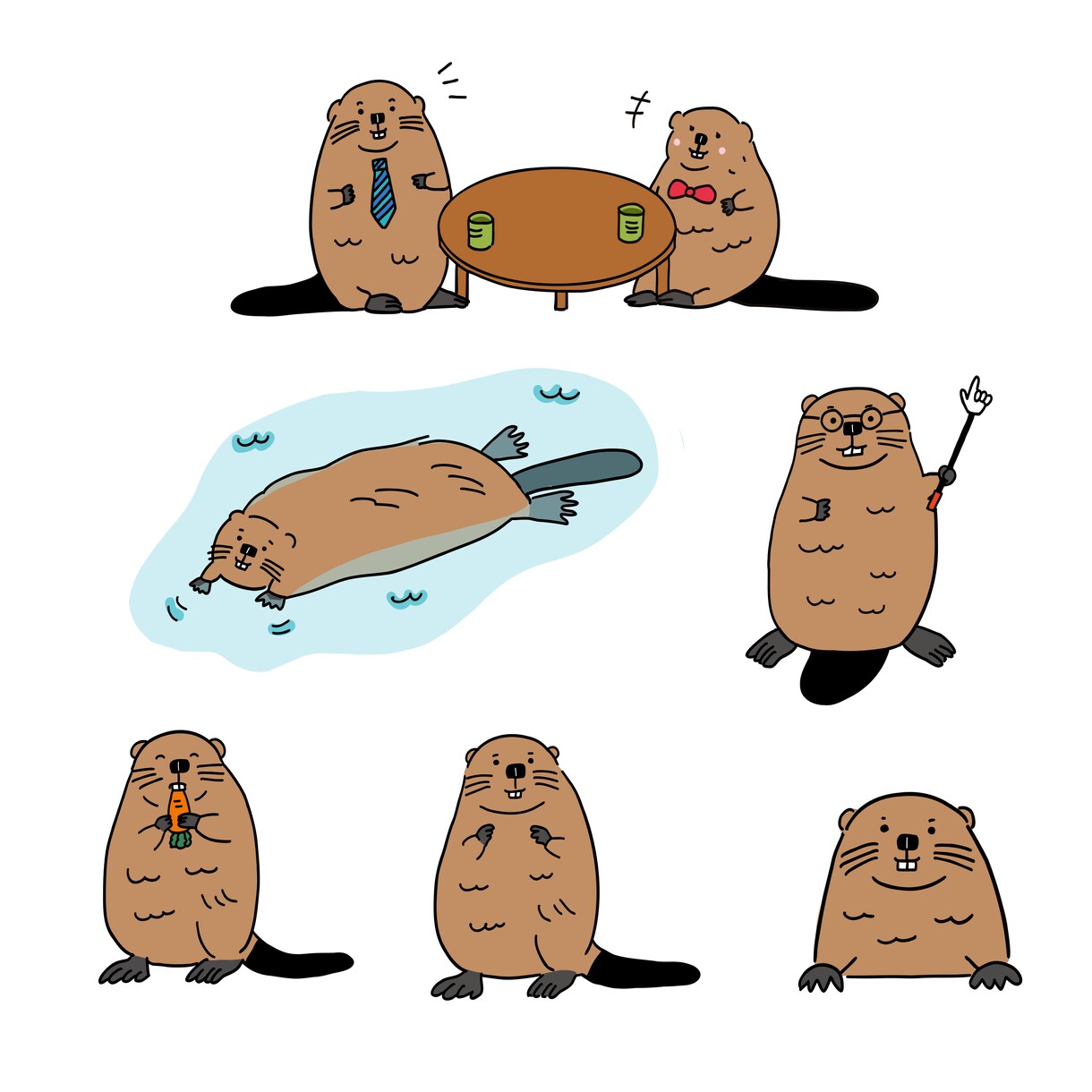 ゆるくてかわいい動物イラストを描きます こどもや大人にも大人気！挿絵やアイコン画像等にお使いください イメージ9