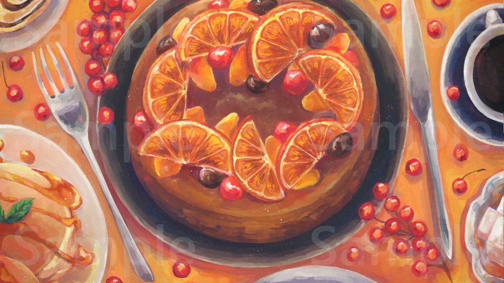 おいしそうで“魅せる”食べ物イラスト　描きます メニュー表、パッケージなど　親切な取引で【リテイク無制限】 イメージ4