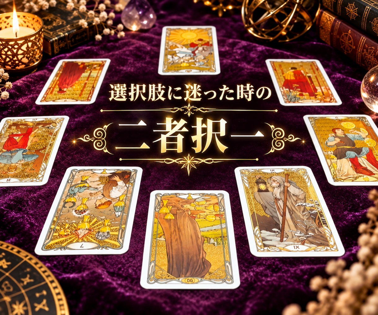 新しい恋？復縁？迷った時の辛口二者択一占いします 想い続ける？それとももう諦め時？迷えるあなたの背中を押します イメージ1