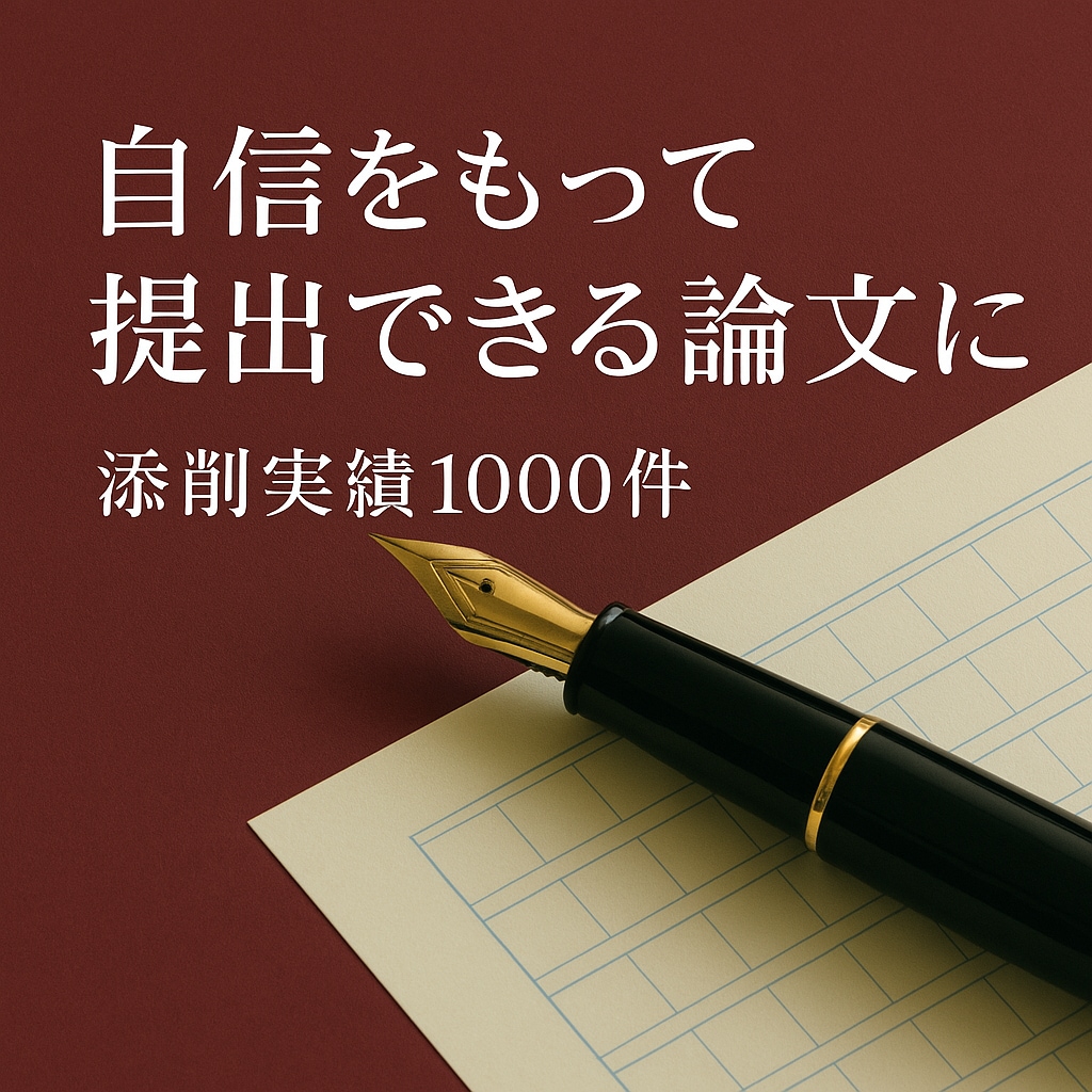 元編集者が自信を持って提出できる論文に磨きます 卒業論文/修士・博士論文/研究計画書/小論文の迅速丁寧な添削 イメージ1