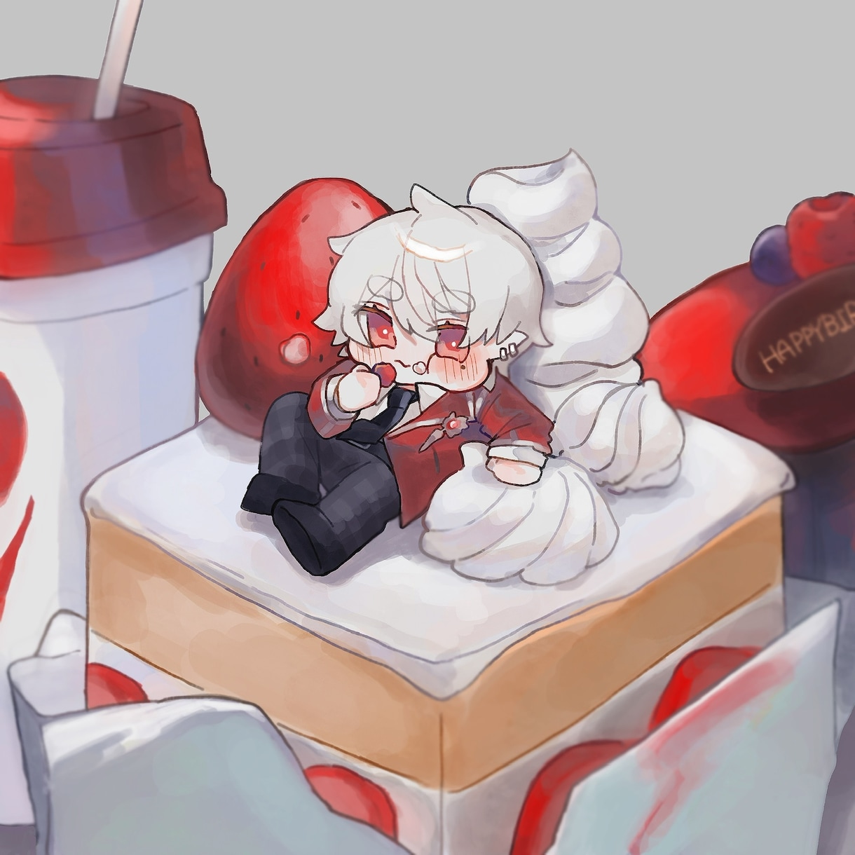 モチモチとしたデフォルメイラスト描きます 色素の薄いイラストを得意としています。 イメージ2