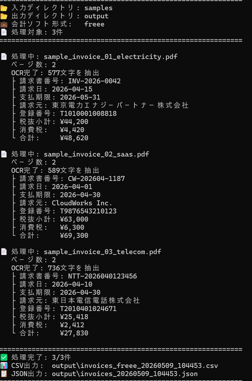 Amazon物販専用の請求書OCRを提供します 中国仕入れインボイスも一括データ化 イメージ2