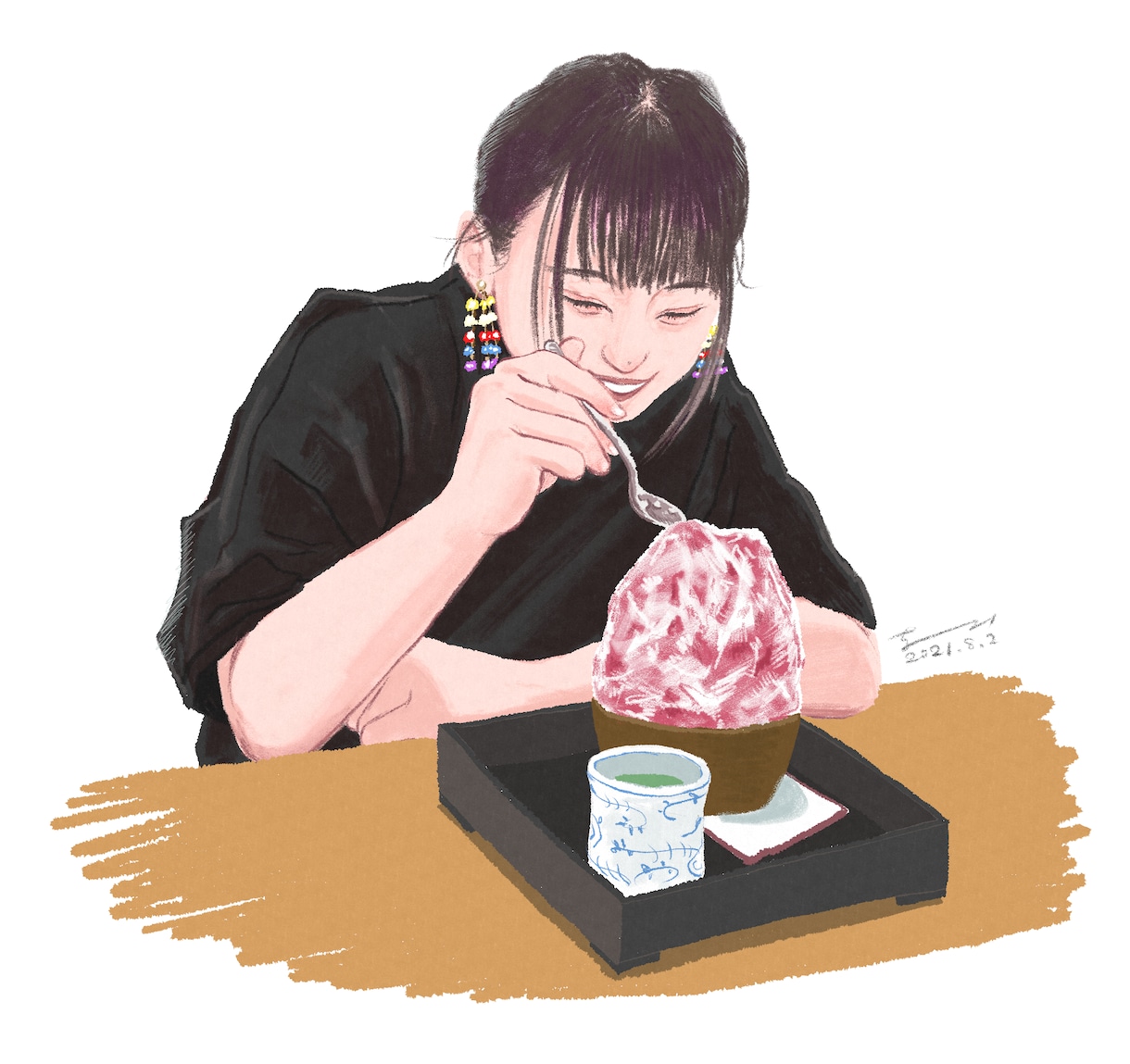 思い出のお写真から、お洒落なイラストを制作します SNSアイコンやヘッダー、似顔絵、お祝い絵、などに！ イメージ5