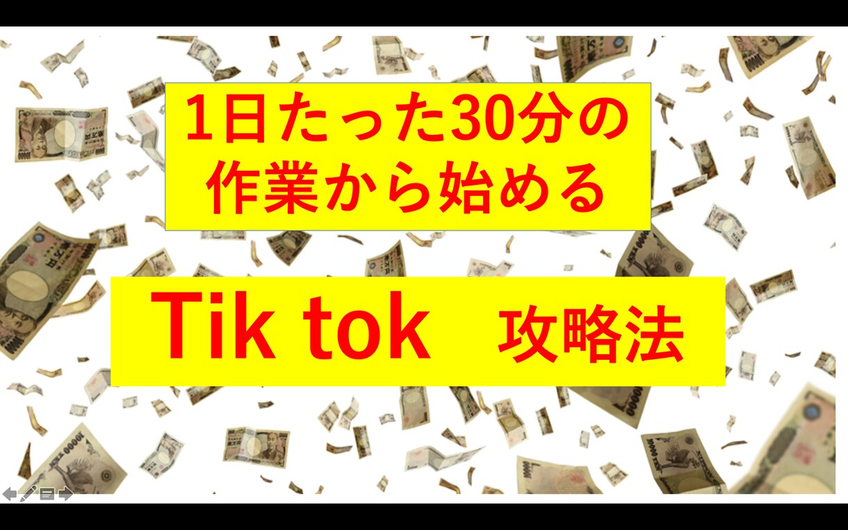 TikTokを攻略する方法を教えます 1日30分の作業から始めるマネタイズノウハウ イメージ1