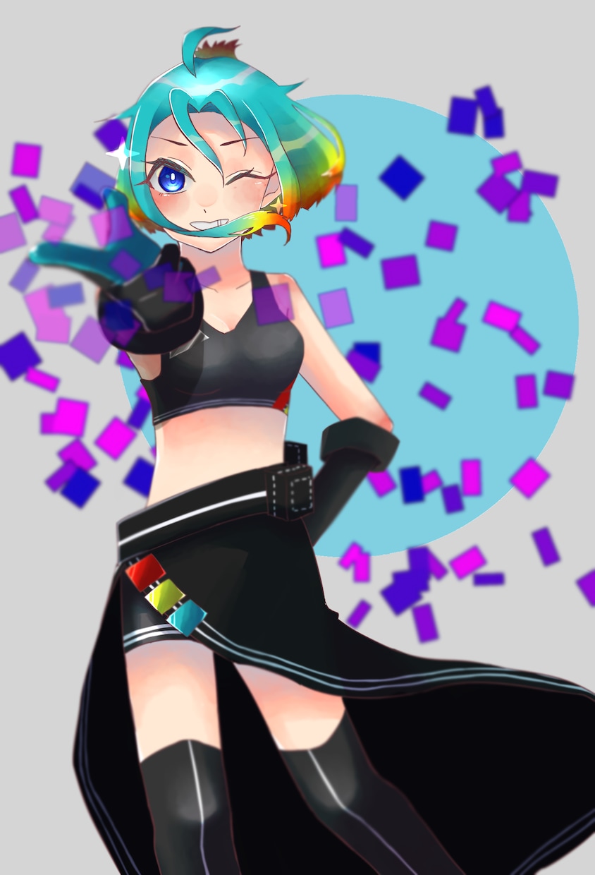 一枚絵、アイコン、サムネなんでも描きます 自由にお使いいただける立ち絵やバストアップを描きます イメージ2