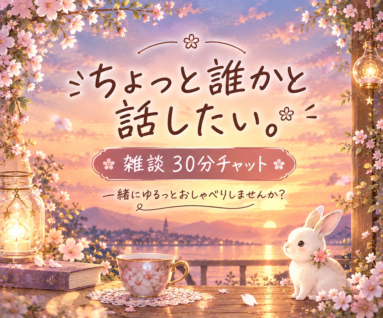 5往復または30分、チャットで一緒にお話しします 話すことがなくても大丈夫♡ゆるっと雑談しませんか？ イメージ1