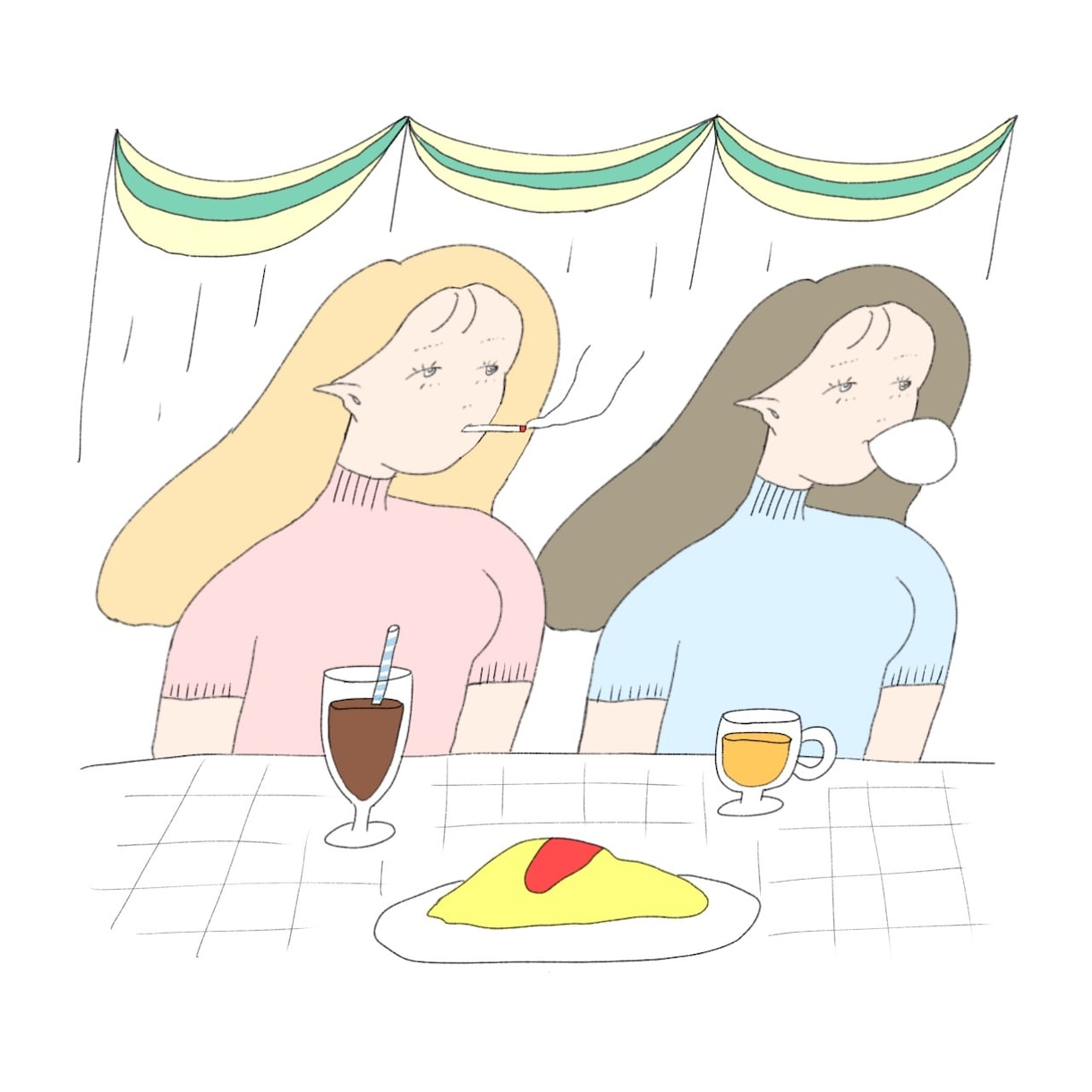 女子ウケの良い可愛いイラストをお届けします 女の子のイラスト、独特な世界観のイラストをお届けします。 イメージ2