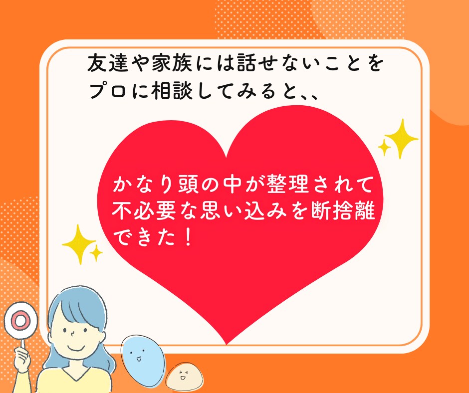 6往復/最長１ヶ月あなたのこころに寄り添います 【資格あり】うつ/HSP/転職/仕事/毒親/生きづらさ/恋愛 イメージ5