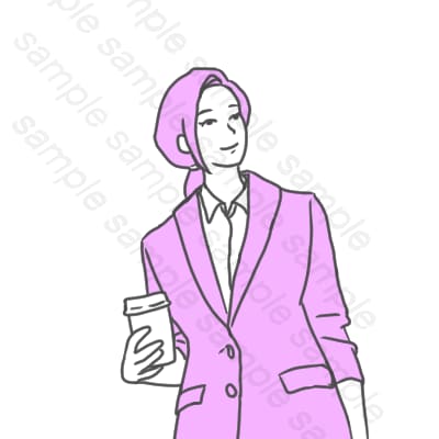 シンプルで見やすいビジネス向けアイコン画像描きます 名刺やプロフィール画像としても、ビジネスシーンで使いやすい！ イメージ5