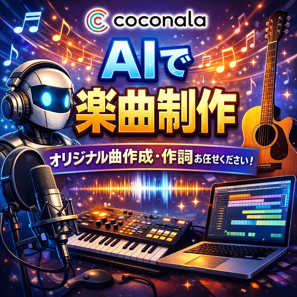 AIを使用してご希望のイメージで作詞、作曲します ありとあらゆるジャンル、シーンに合わせた曲を作成！ イメージ1