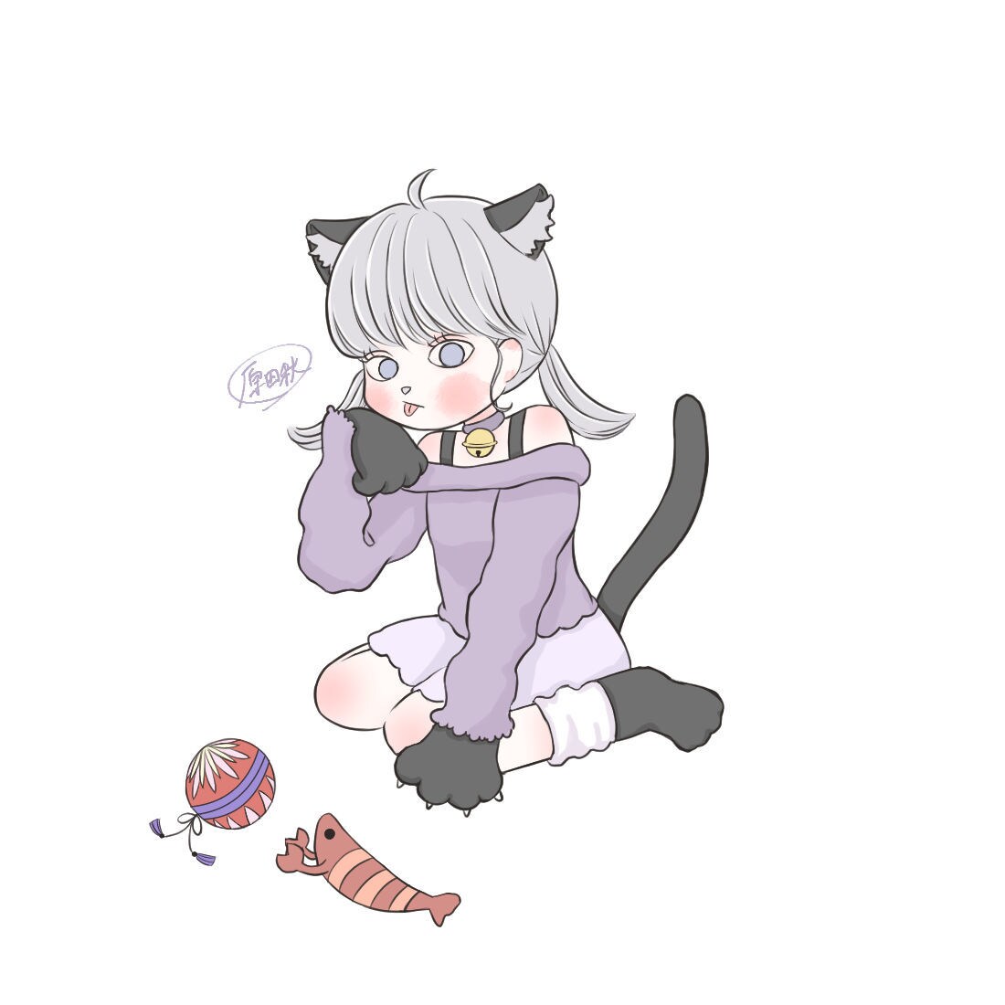 ゆるかわいい絵柄のイラスト描きます ゆるかわなミニキャラサイズの人物イラストが欲しい方へ イメージ10
