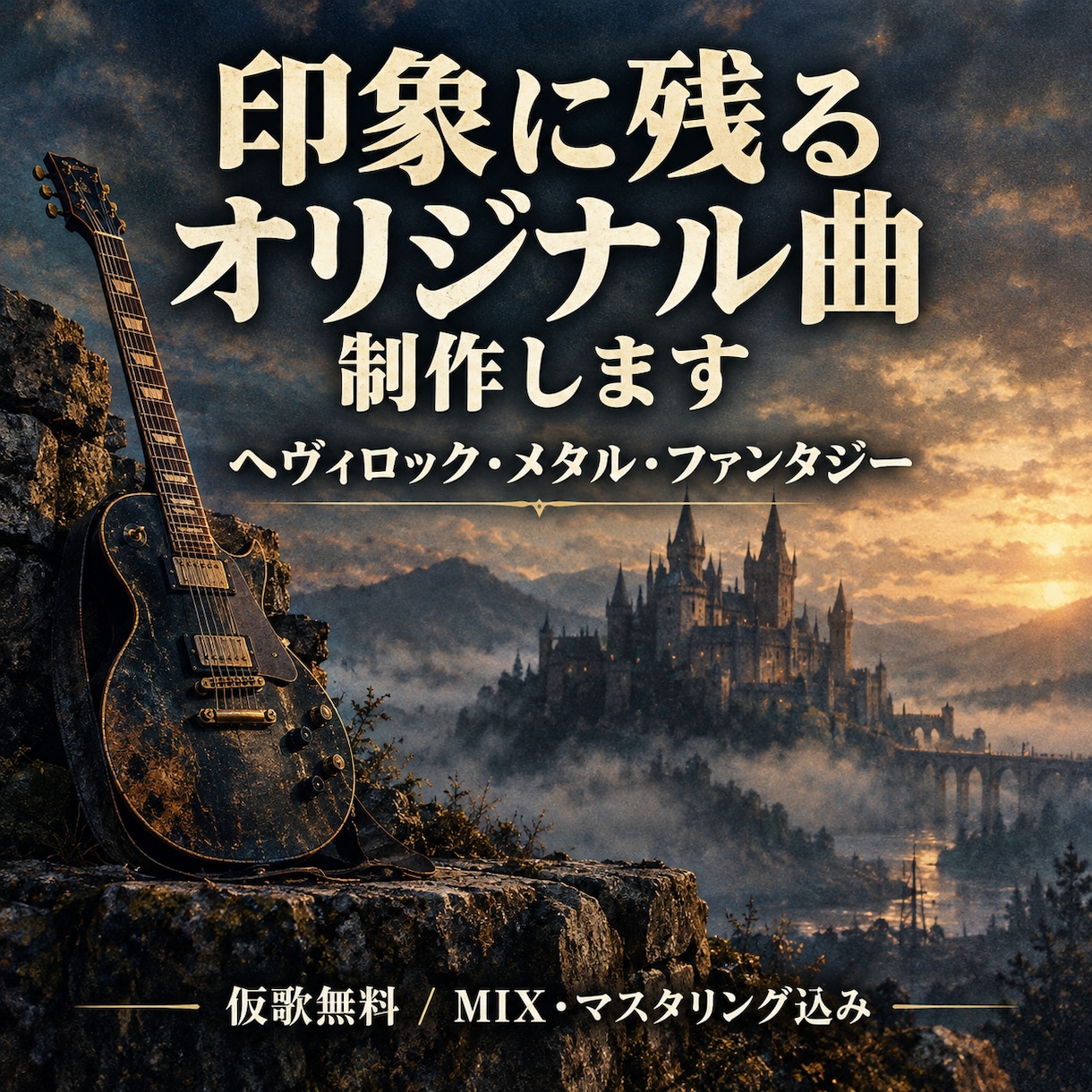 メタル・ファンタジー系の印象に残る曲を作ります 作詞・作曲・編曲・MIX・マスタリングまでフルサポート イメージ1
