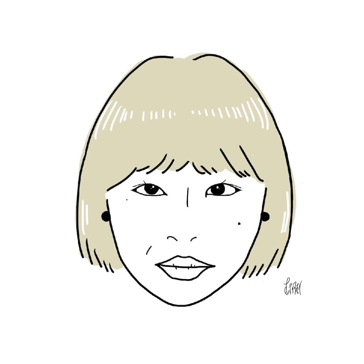 デフォルメしない、2色で仕上げる似顔絵を描きます いただいたお写真をもとに似顔絵を作成します。 イメージ6