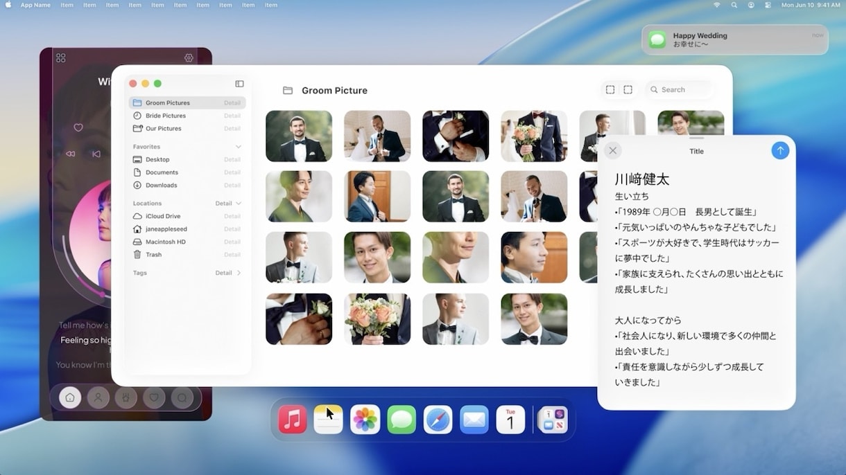 macOS風プロフィールムービー系作成致します Macがお好きな方におすすめです。 イメージ2