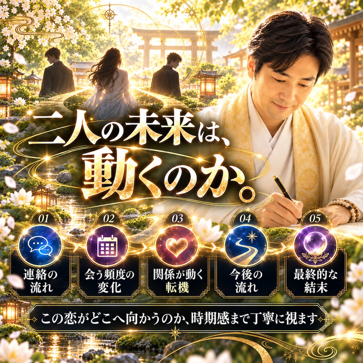 不倫相手の本音と恋の行方。二人の結末を霊視します 家庭へ気持ちと離婚の可能性・最後に選ぶ相手は？忖度なく視抜く イメージ3