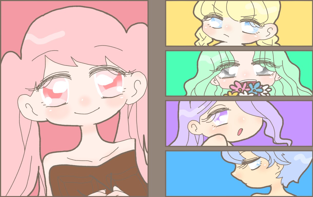 SNS用アイコン作成いたします 女の子は可愛く、男の子はかっこよく描けるように頑張ります♡ イメージ3