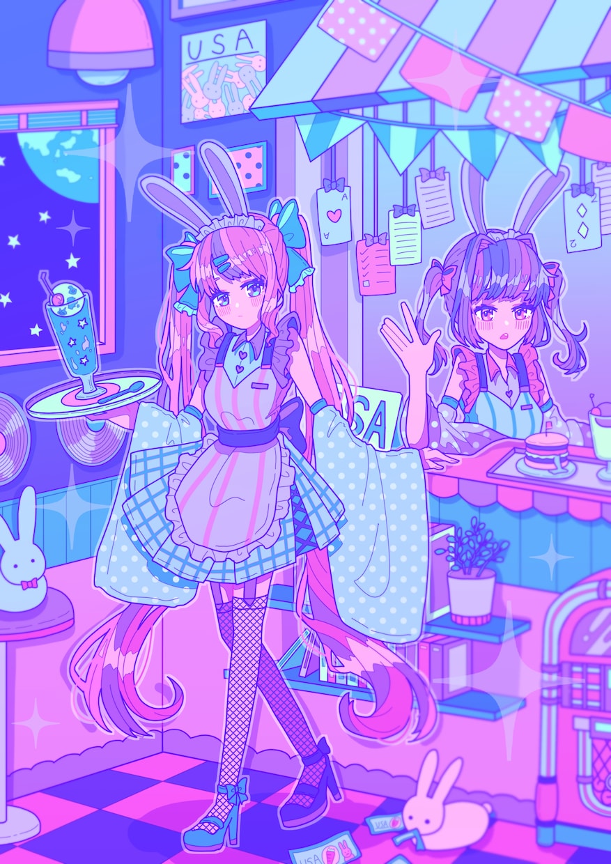 ポップでかわいいを詰め込んだイラスト描きます MVイラスト、表紙イラスト、アイコンを可愛くしませんか？ イメージ6