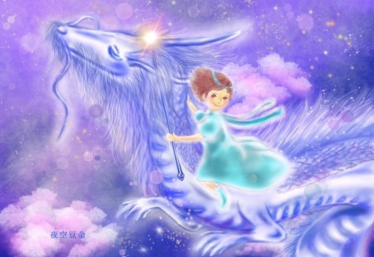 夜空・月・星シリーズの絵本のようなイラスト描きます 〜夜空の”きらめき”をイラストでお届け〜 イメージ5