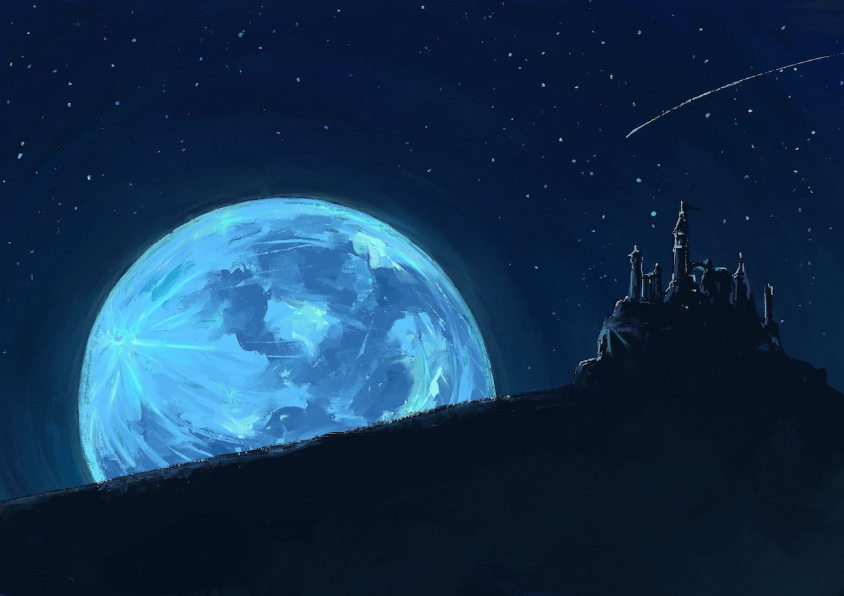一枚絵を描きます 幻想的な風景・背景を描きます。 イメージ4