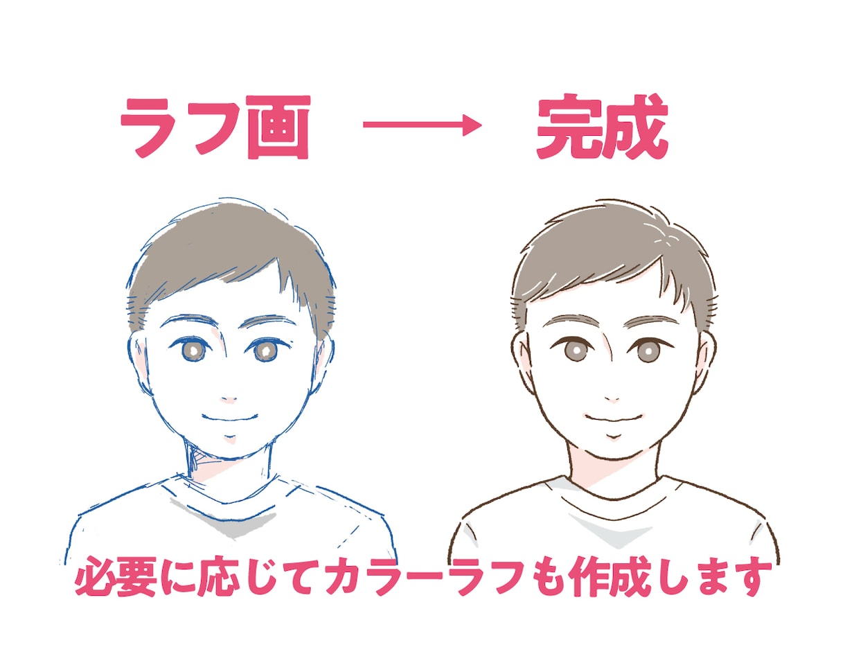参考用のラフを有償で制作します 出品サービス･公開依頼提案の購入前に、ラフを確認したい方へ イメージ5