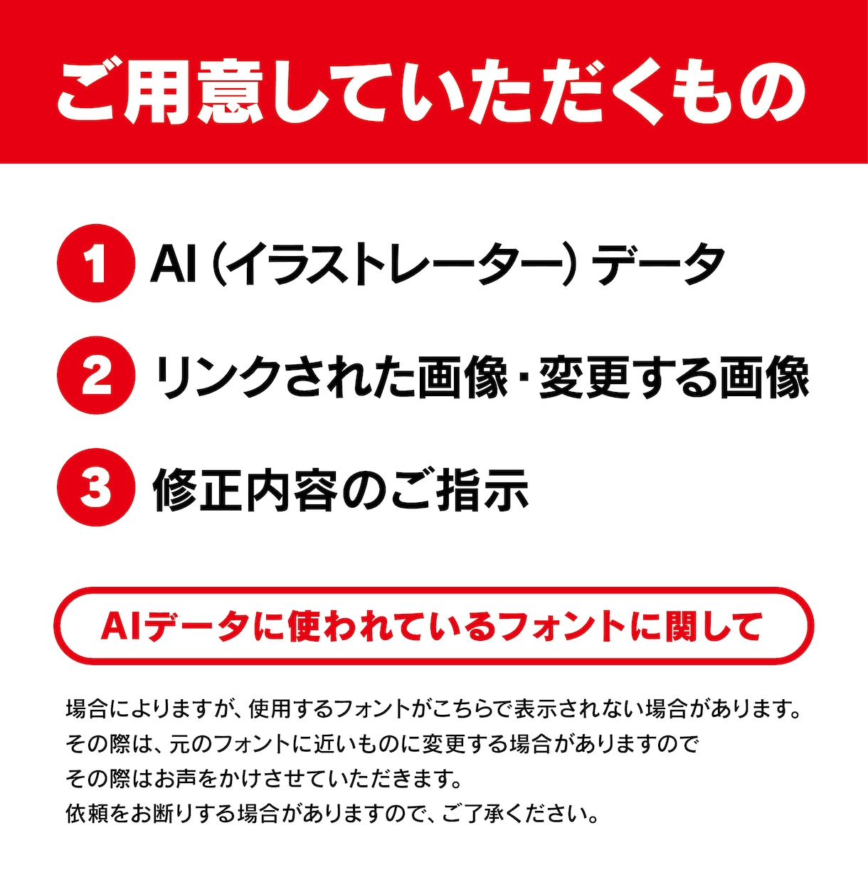 メニューやPOPの一部デザイン修正を行います 「急ぎで明日までに修正しなければならない」にお応えします！ イメージ2