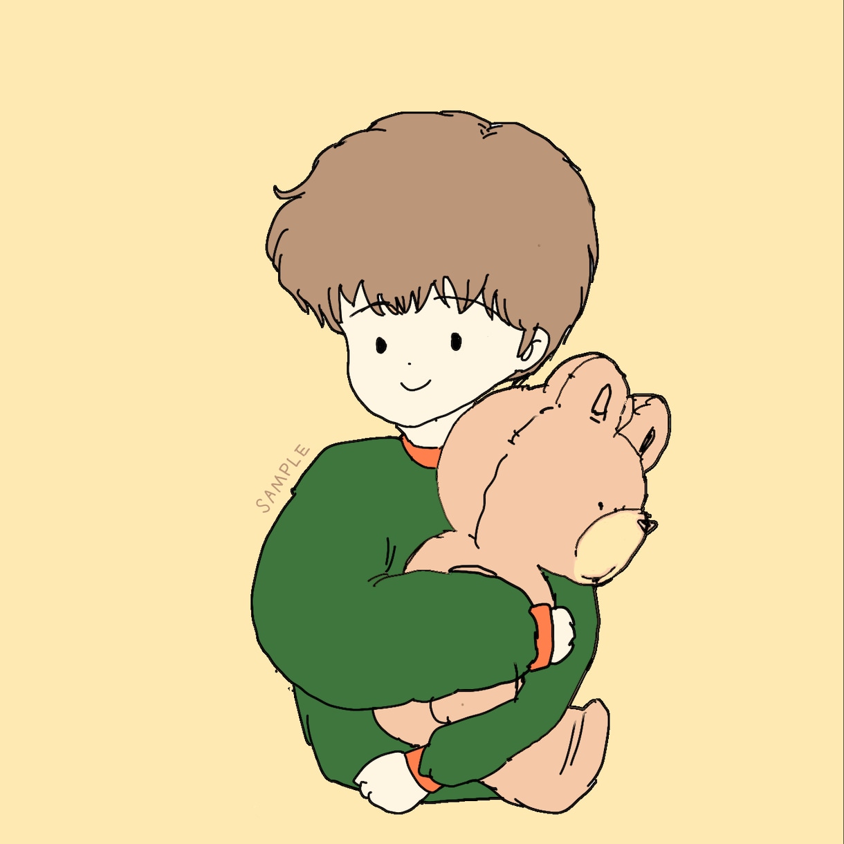 可愛いアイコン作ります オリジナルのレトロで優しいイラストを描きます！ イメージ1