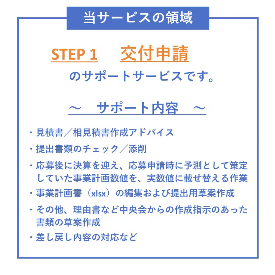 ものづくり補助金｜採択後～補助金入金まで支援します 「採択された後」が本番！差戻し対応などをサポートします。 イメージ3