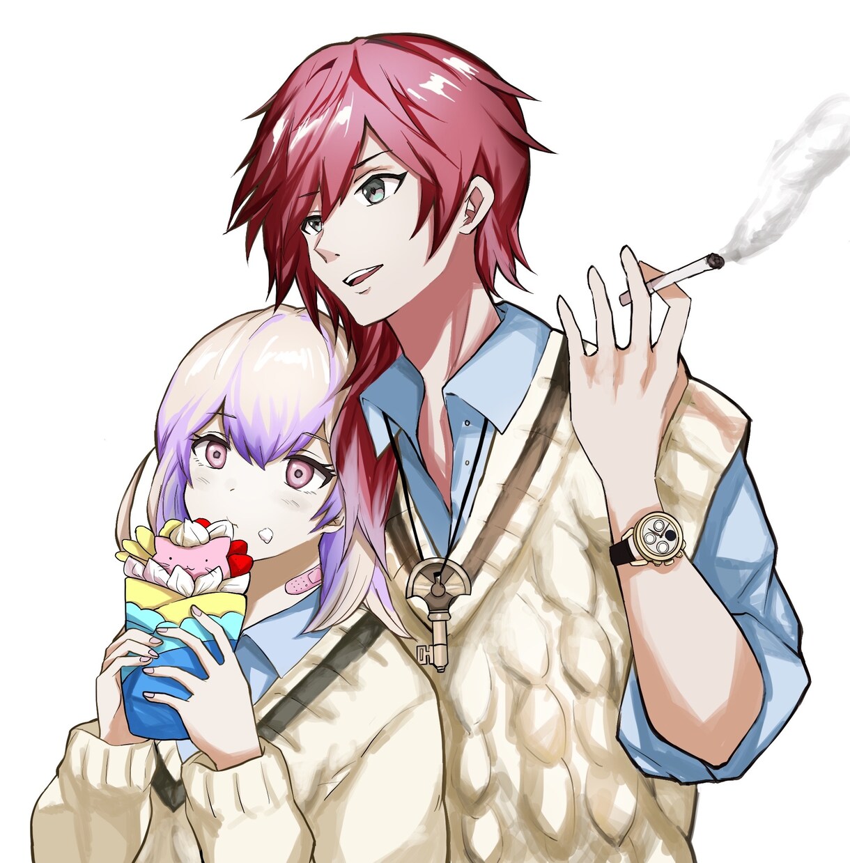SNSアイコン、お好きなイラストを作成します アニメ塗り、厚塗り可能！夢絵なども是非！ イメージ6