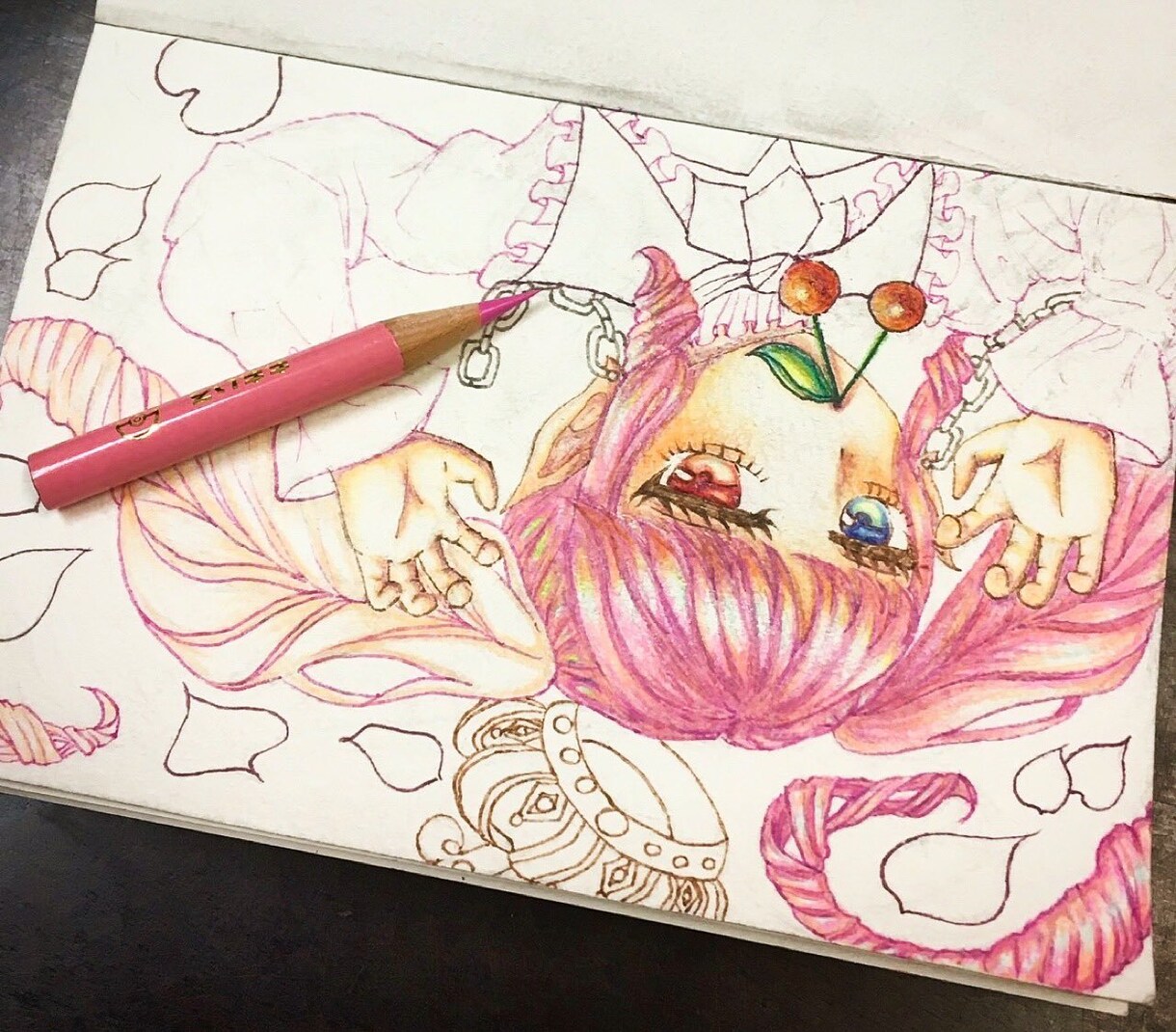 丸型の紙コースターやミニ色紙に可愛い女の子描きます あなただけの可愛い、カラフルなイラストを作成します イメージ4