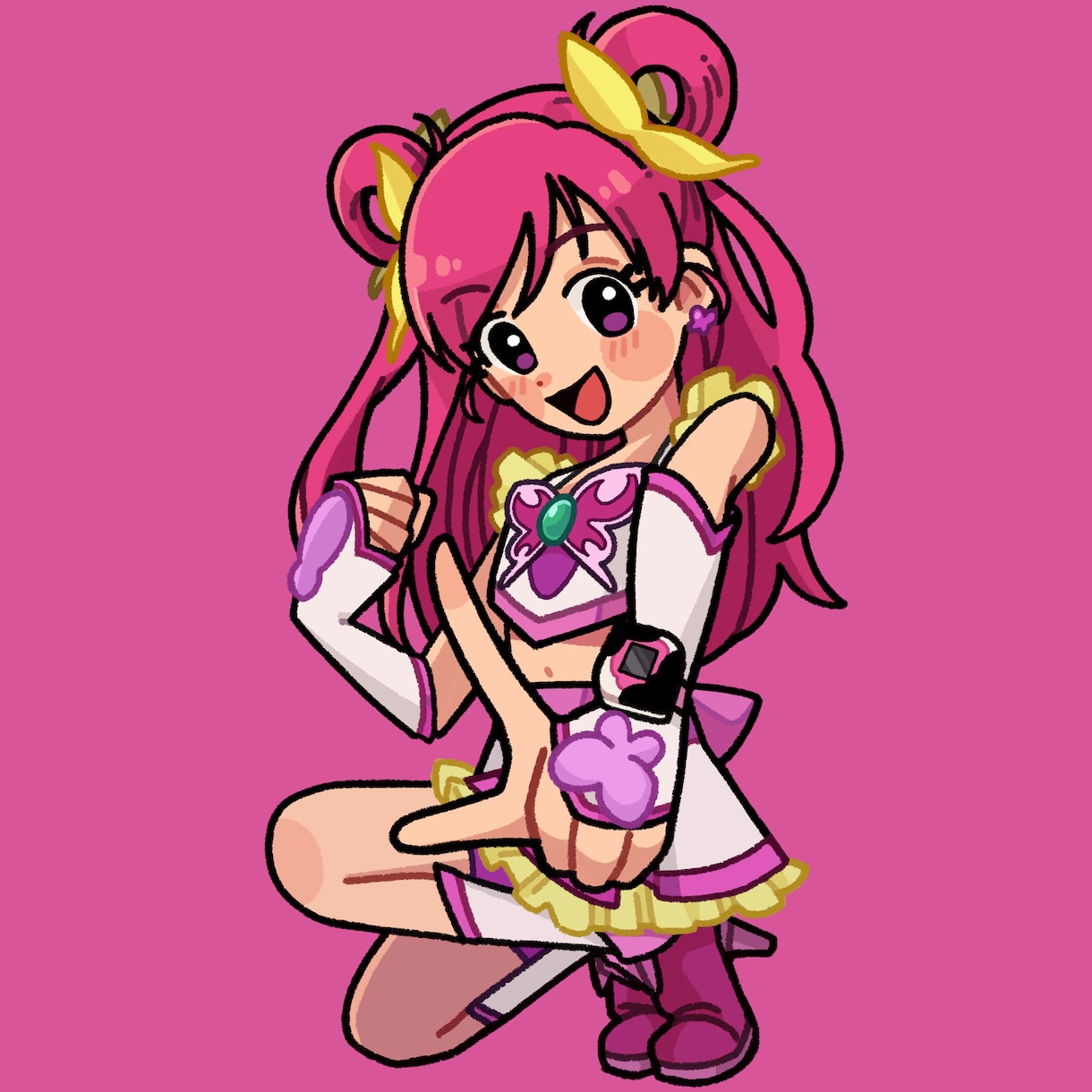 Y2Kニュアンス女子描きます 韓国アイドルみたいなアンニュイかわいいイラスト イメージ3
