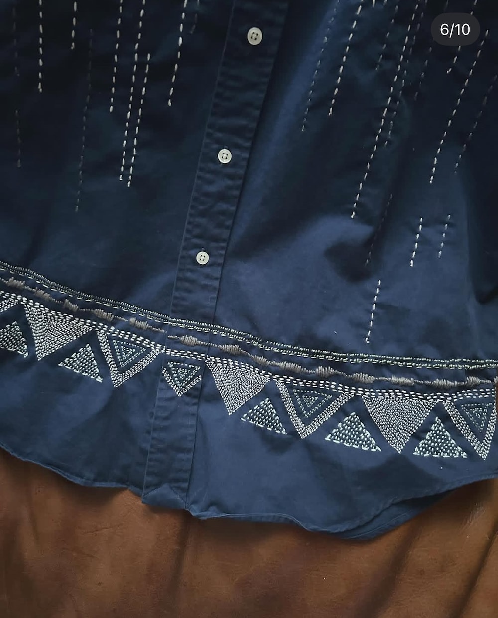 刺し子リメイク承ります お持ちのお洋服を刺し子でリメイクいたします！ イメージ3
