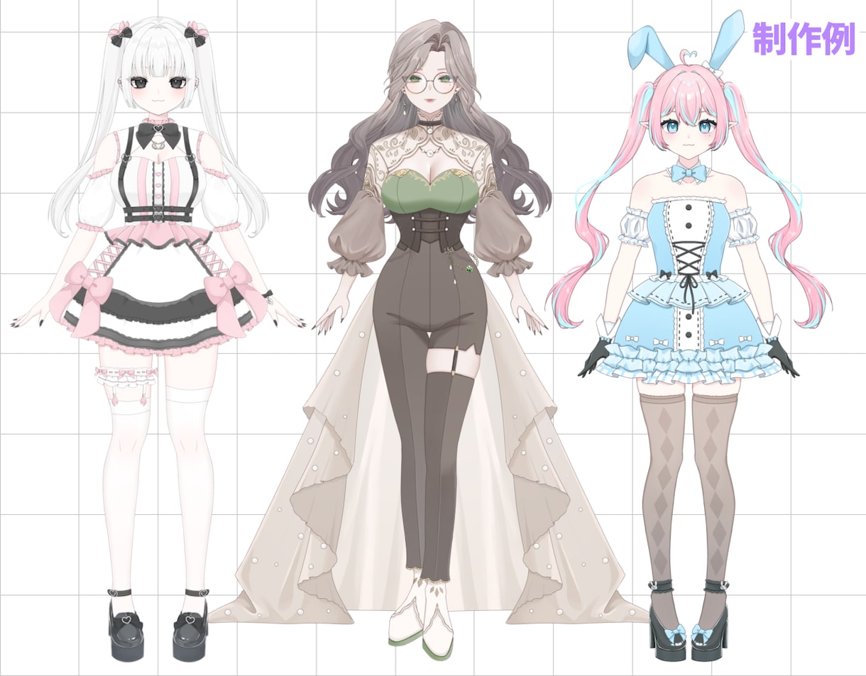 事務所実績有！高品質VTuberモデル制作します Live2D講師が全行程制作◎モデル導入までサポートします！ イメージ2