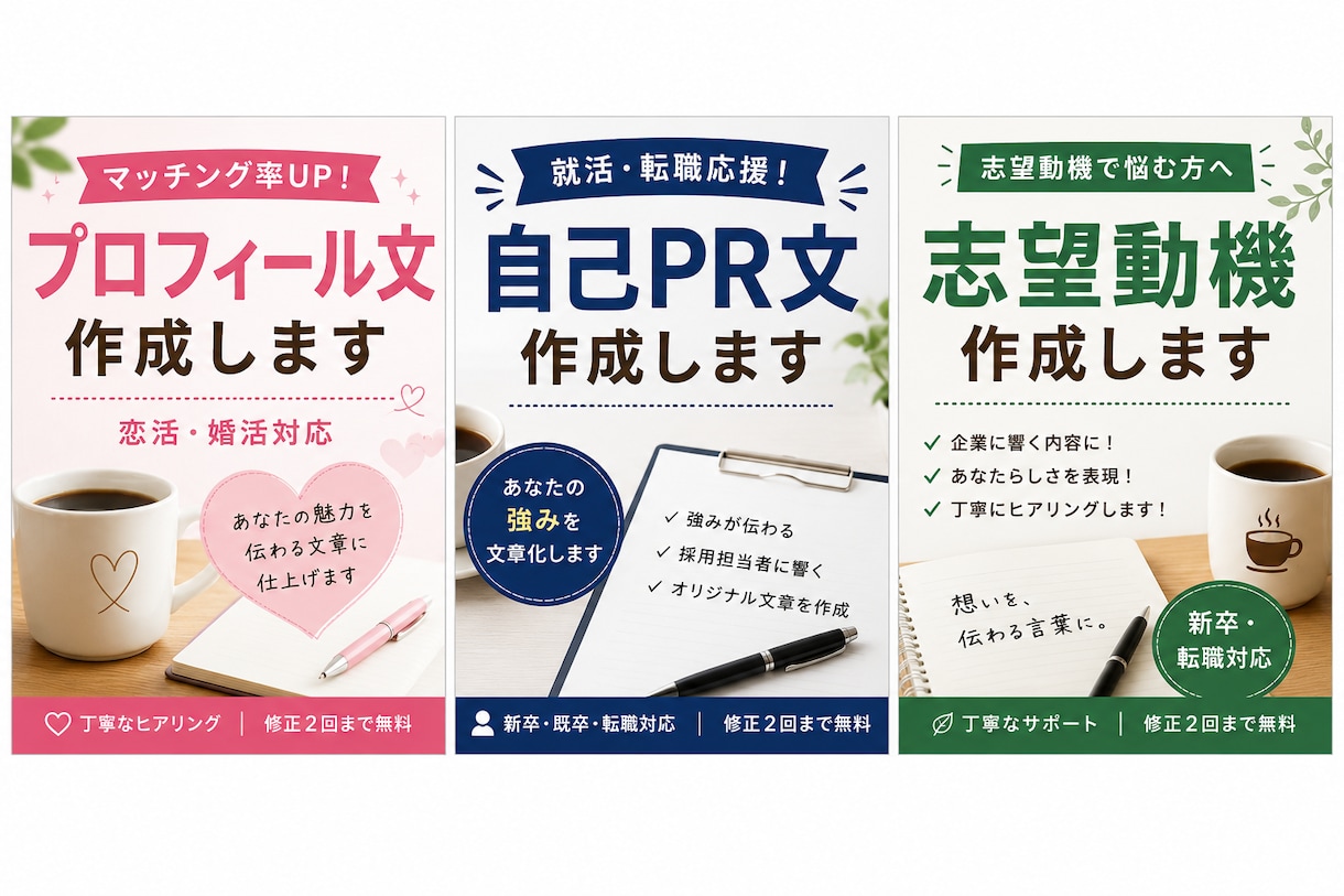 プロフィール文や自己紹介文を作成します 魅力や人柄が伝わる文章を作成します イメージ1