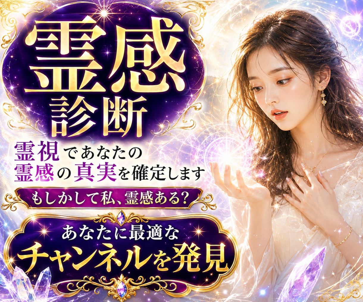 霊感診断★あなたの霊媒体質やスピ能力を判定します 【人酔い・生きづらさの理由】秘められた霊感・覚醒度を鑑定 イメージ1