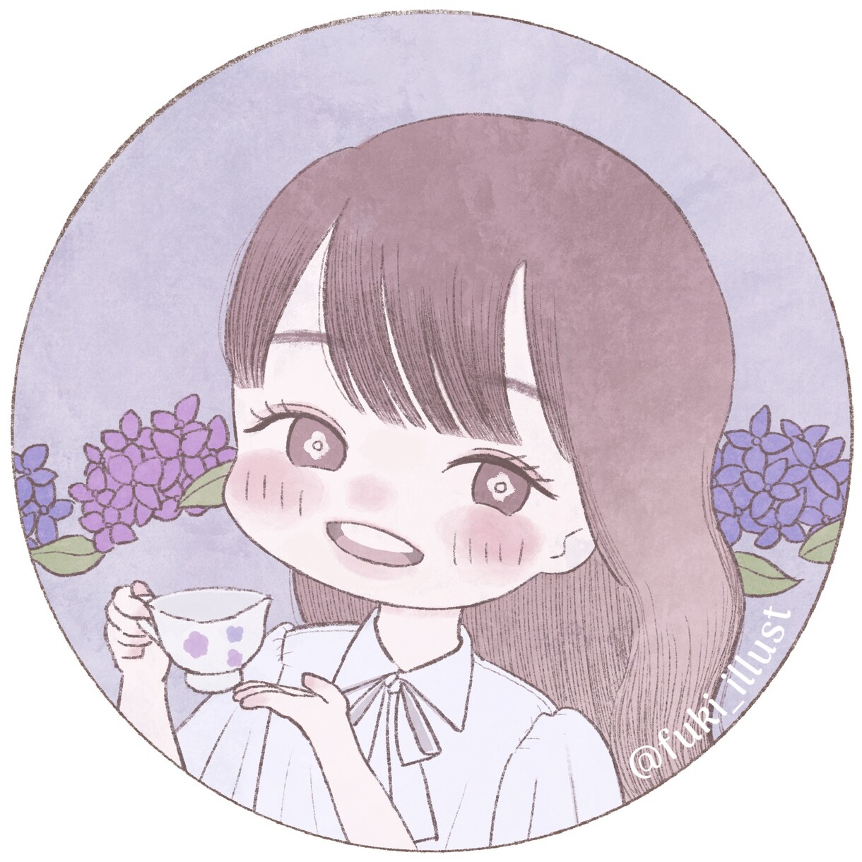 ざっくりオーダーでもOK◎SNSアイコン描きます ふんわり可愛いアイコンで好印象♪ イメージ1