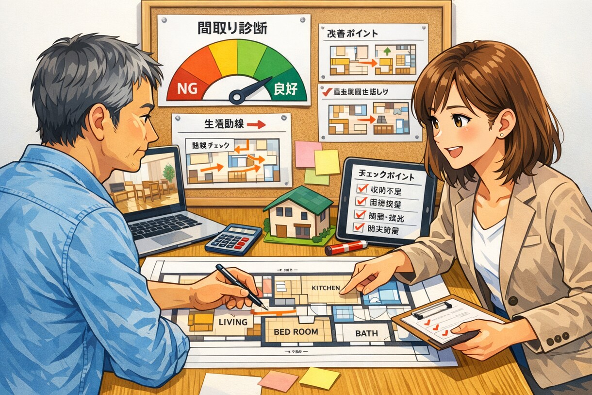 間取り診断、採点します この間取り本当に大丈夫の声にお応えします イメージ1