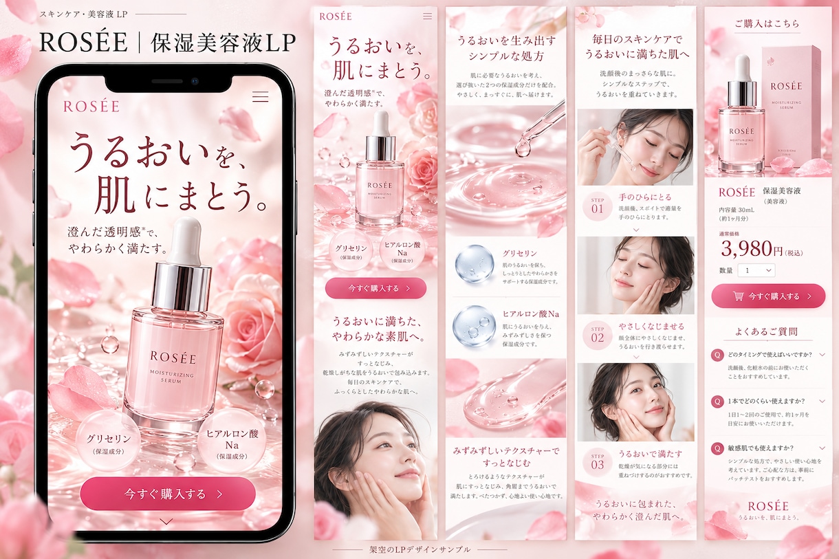 商品・サービスの魅力が伝わるLPを制作いたします Webデザイナーとしての経験を活かし丁寧に制作いたします イメージ9