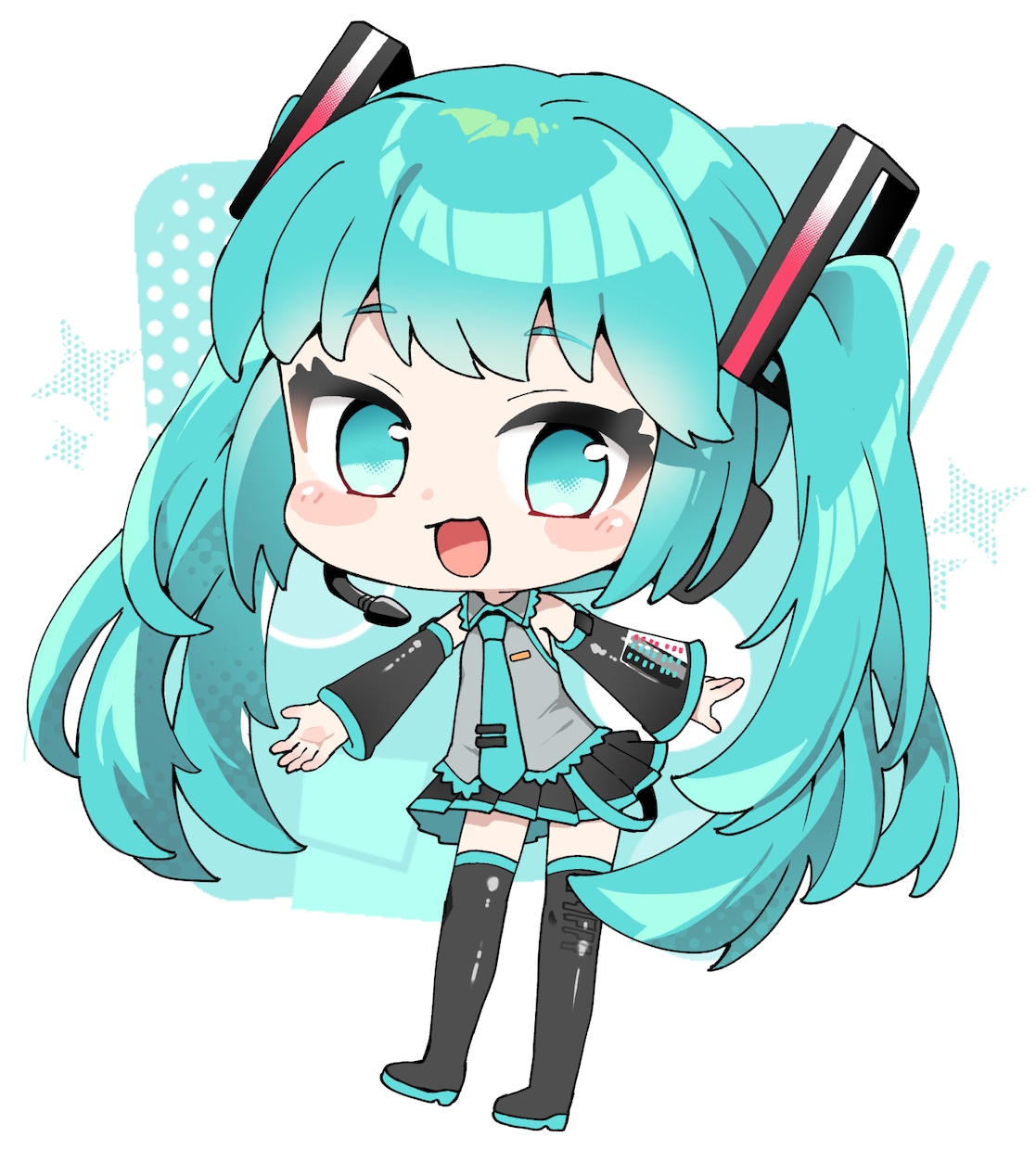 SNS用の可愛いアイコンを作成します 二頭身のかわいいSDキャラに特化！！ イメージ1