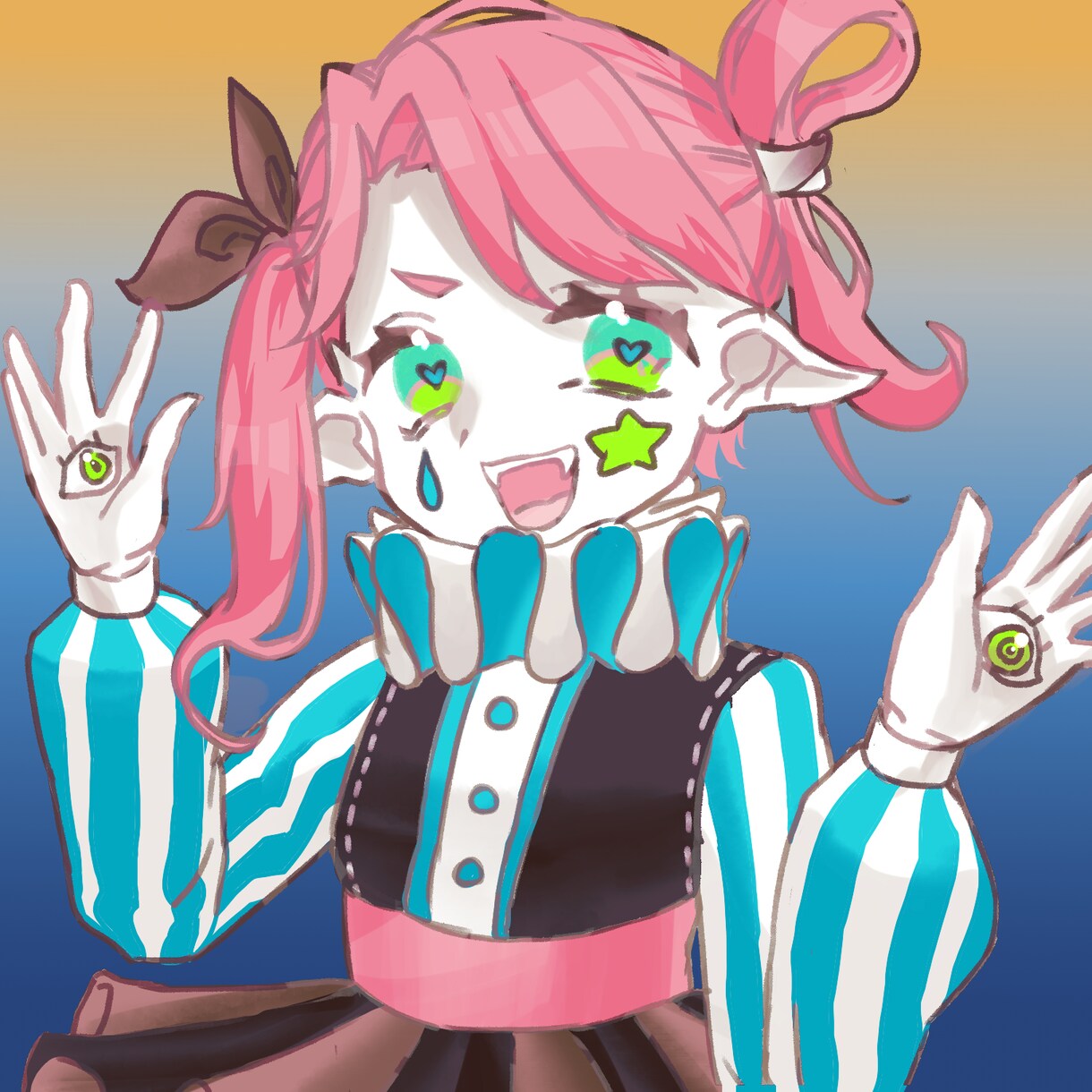 目を惹くSNSアイコン描きます 可愛くて綺麗なSDキャラや等身大キャラを求めている方へ イメージ5