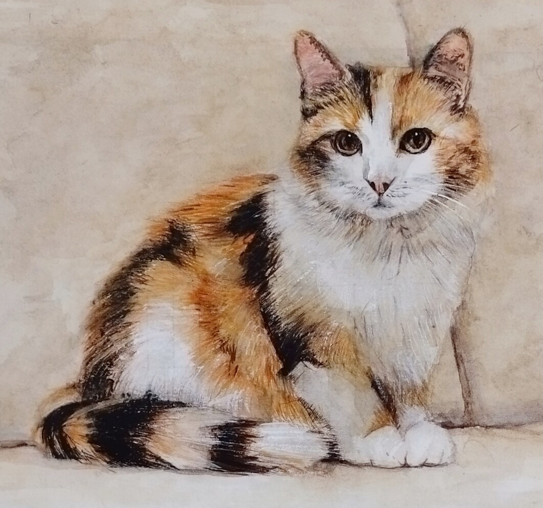 写真から水彩画で肖像画を描きます お子様から年配の方、ペットなどもお描きします イメージ5