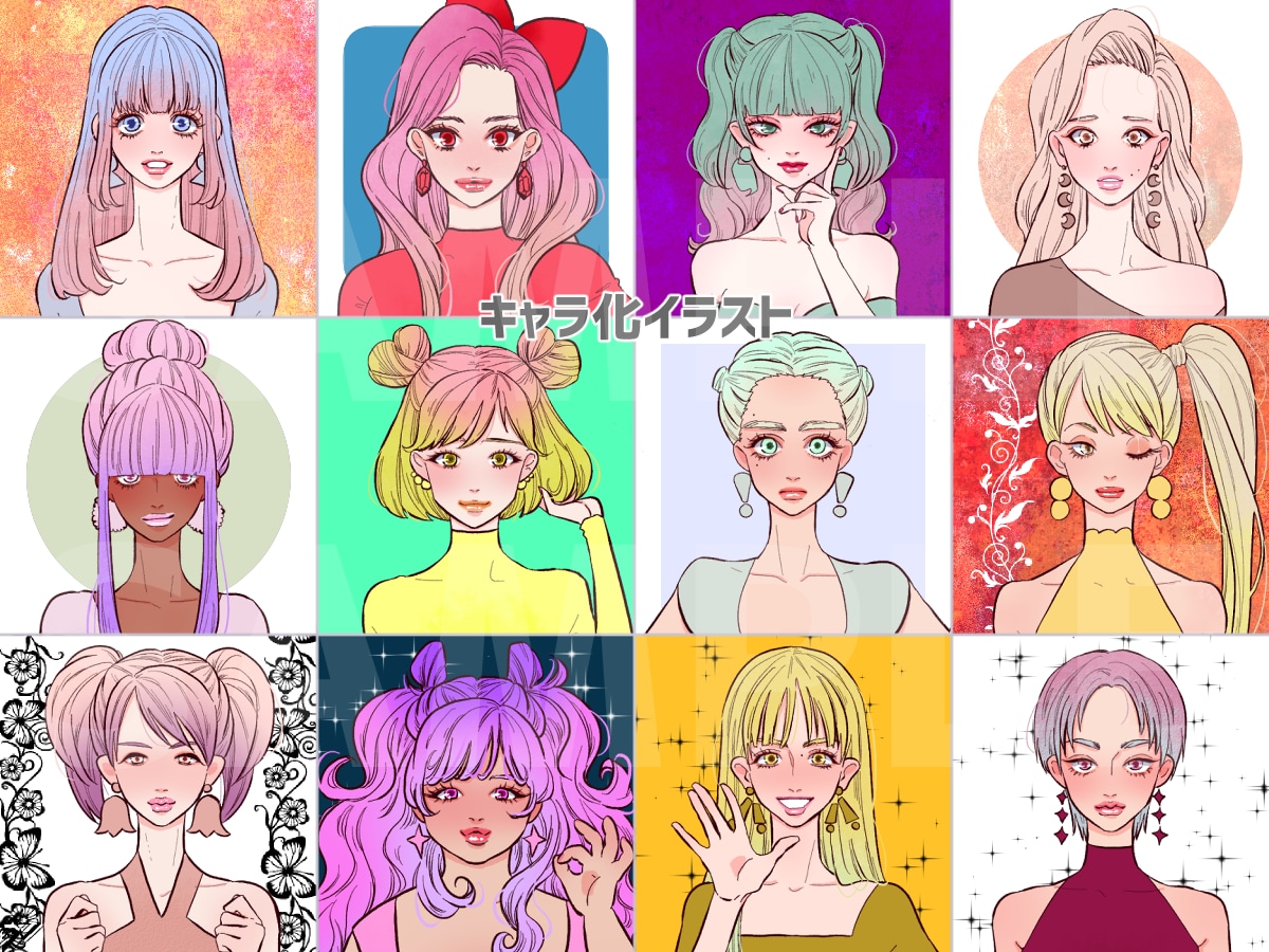 似顔絵風アイコン製作・理想の"可愛い！"描きます 各種カワイイ女の子/SNSアイコン/イメージリクエスト イメージ6