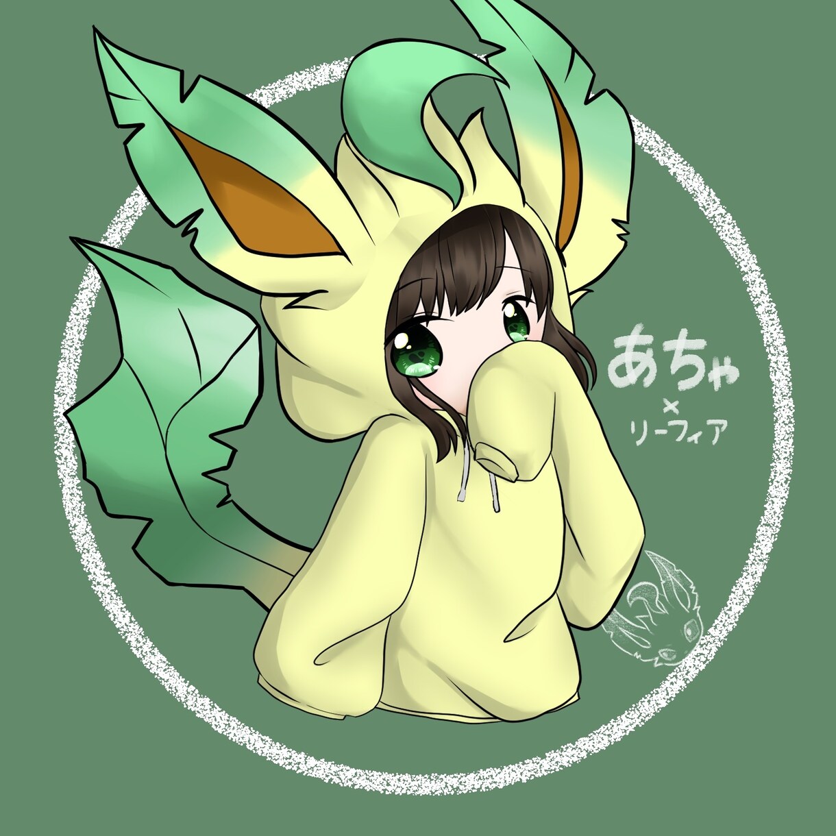 キャラクターパーカー着た子描きます キャラクターパーカーを着た女の子男の子描きます！ イメージ3