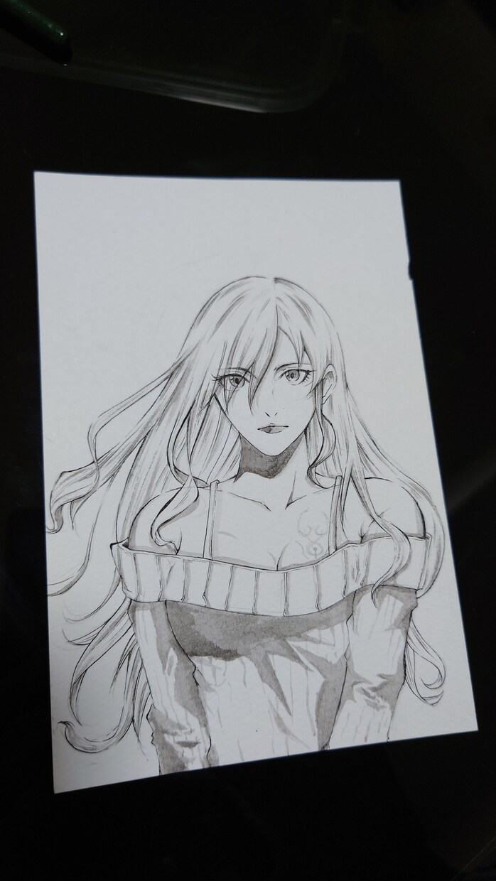 アナログイラスト販売します 白黒で表現！アナログならではの質感を味わってください イメージ2