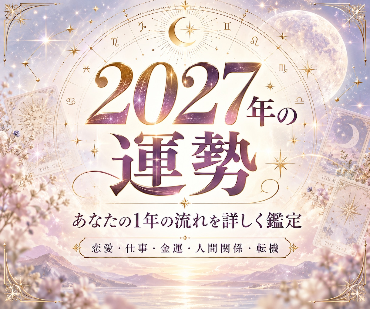 2027年の運勢あなたの1年の流れを詳しく占います 恋愛・仕事・金運・転機｜運気の波と動くタイミングまで鑑定 イメージ1
